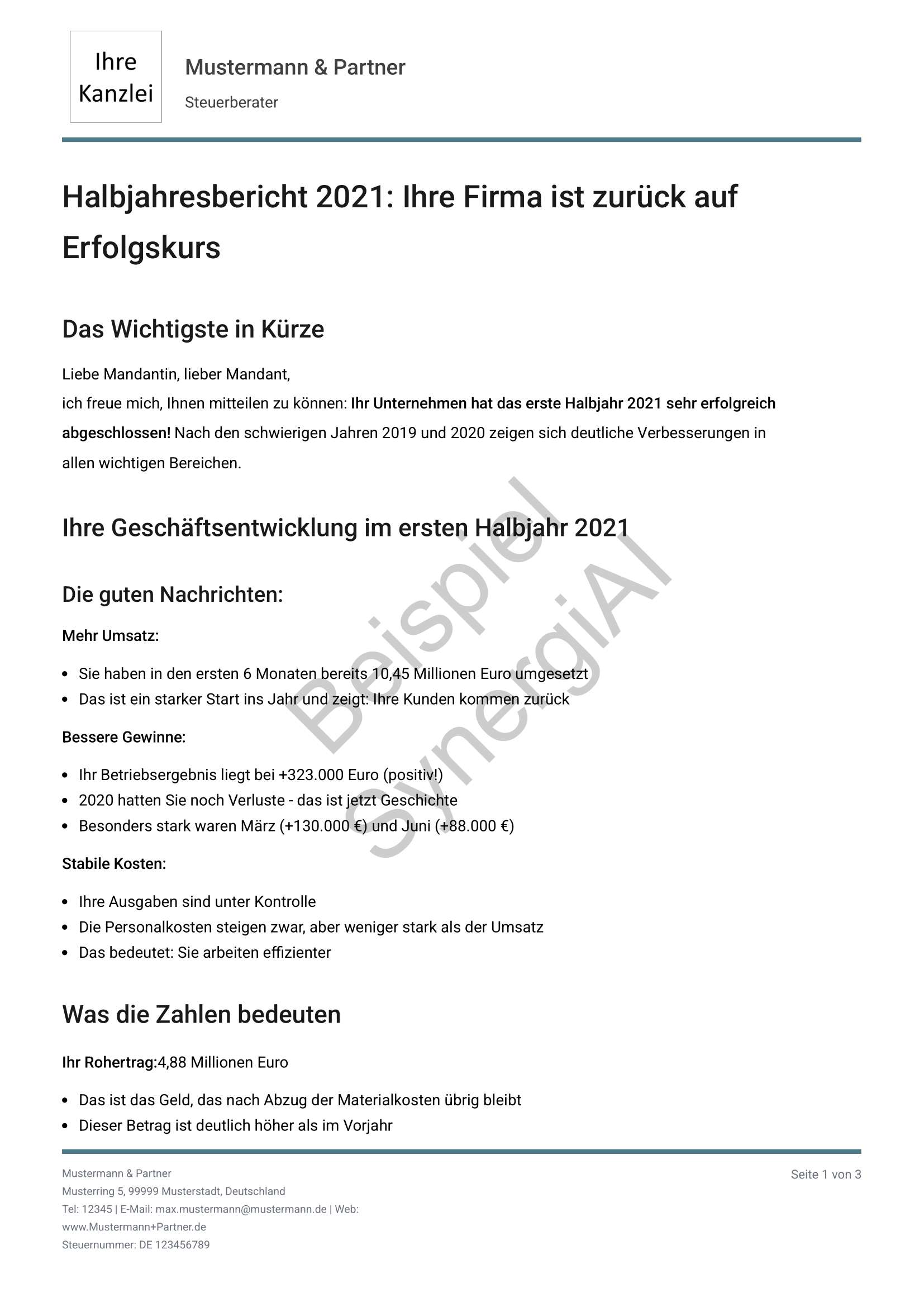 Halbjahresbericht Nachher 1