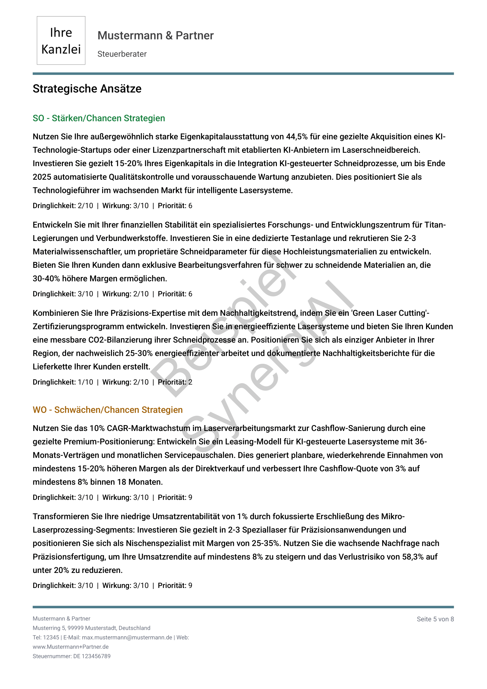 SWOT-Analyse Seite 5